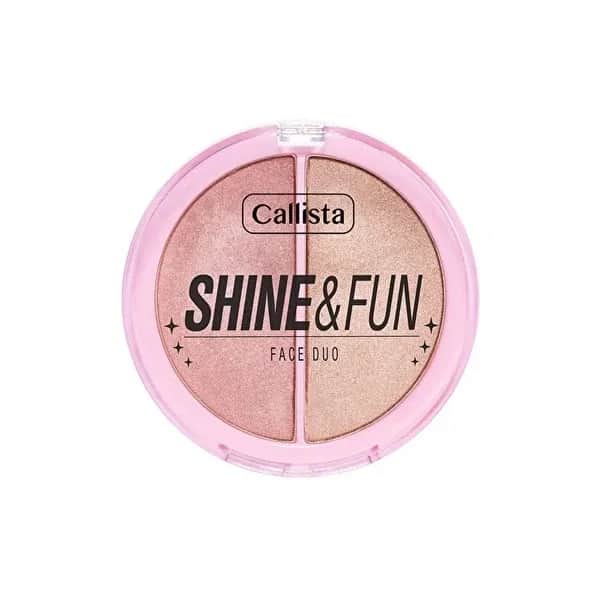 Callista Shine &amp; Fun Face Duo Blush &amp; Highlighter Palette 130 Shine Squad 1 pcs