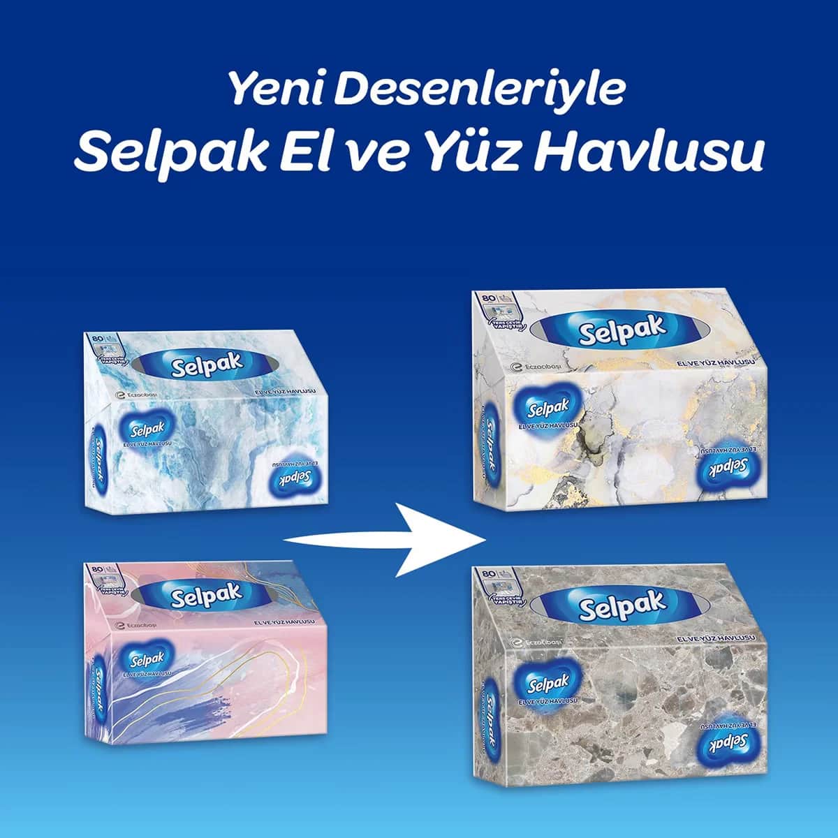 Selpak Hand And Face Towel 80 pcs (assorted)