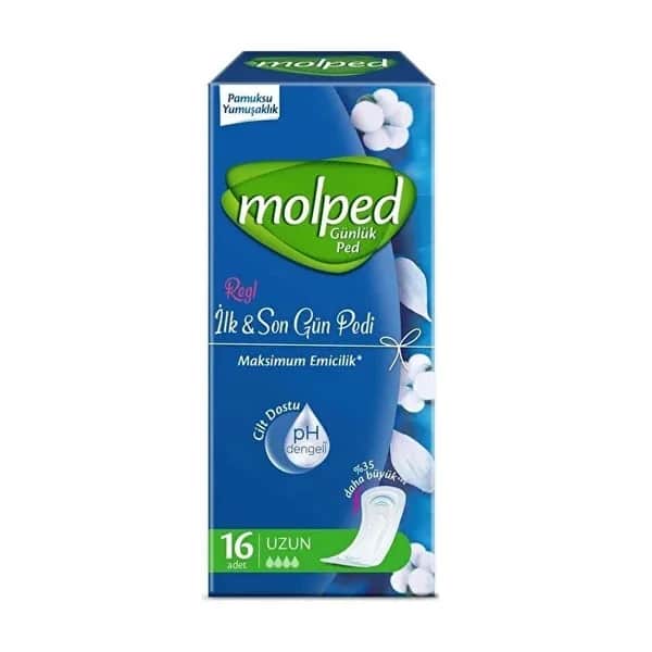 Molped Daily Pad First Day &amp; Last Day Single 16 pcs