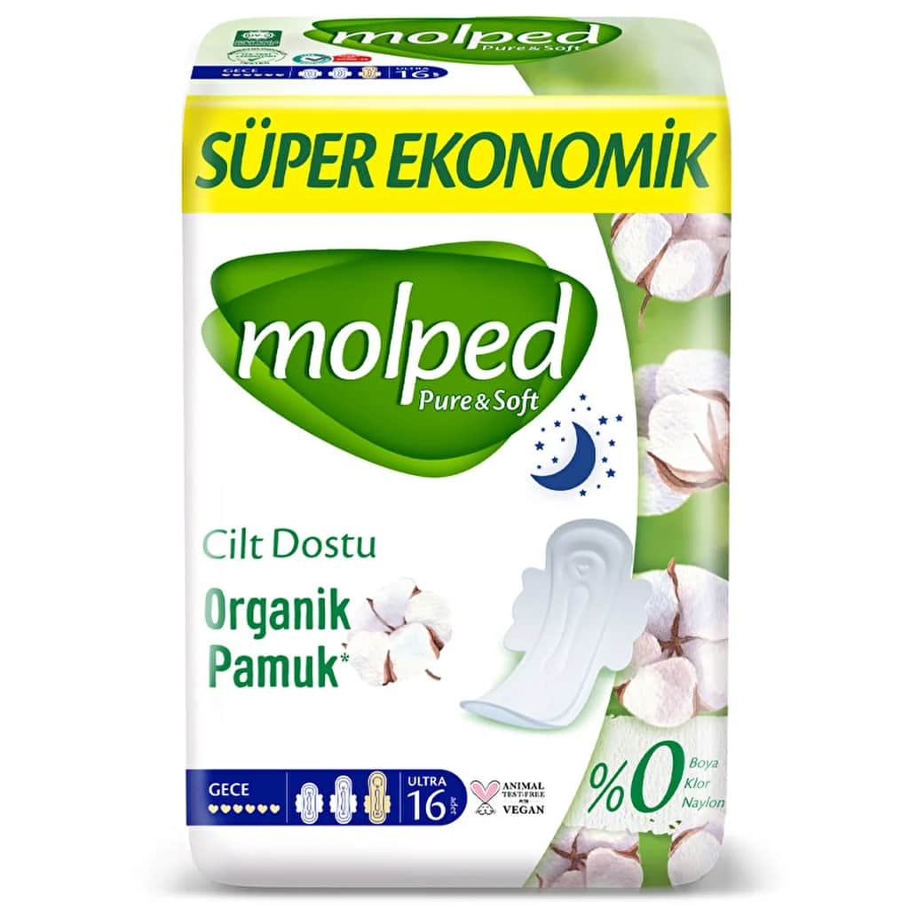 Molped Pure &amp; Soft Super Eco Night 16's