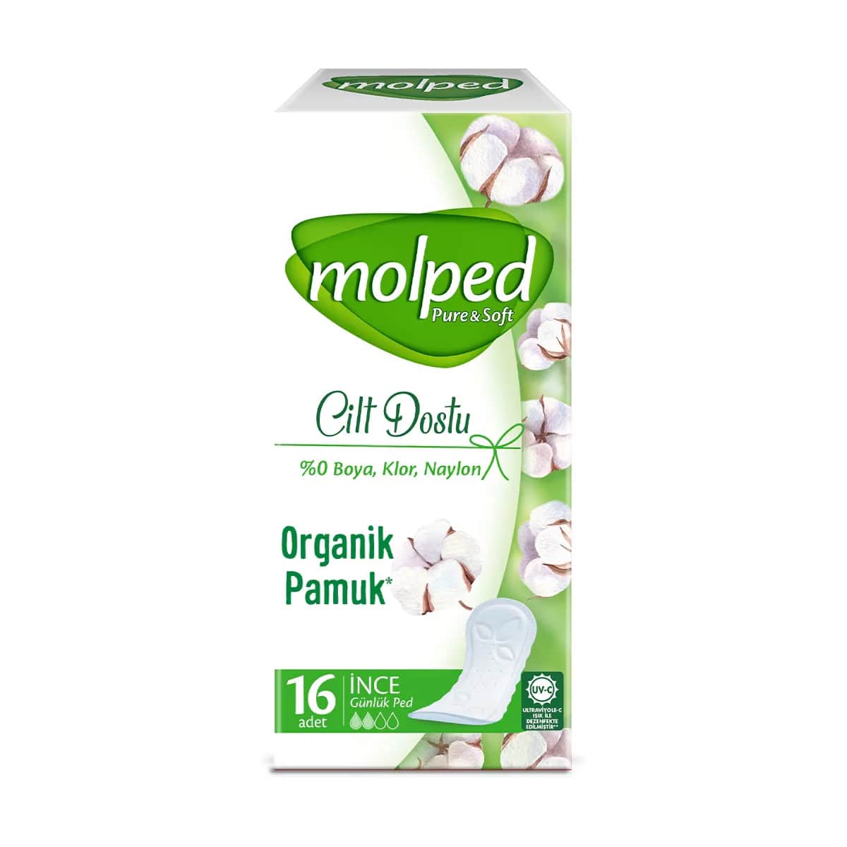 Molped Pure &amp; Soft Thin Daily Pad 16 pcs
