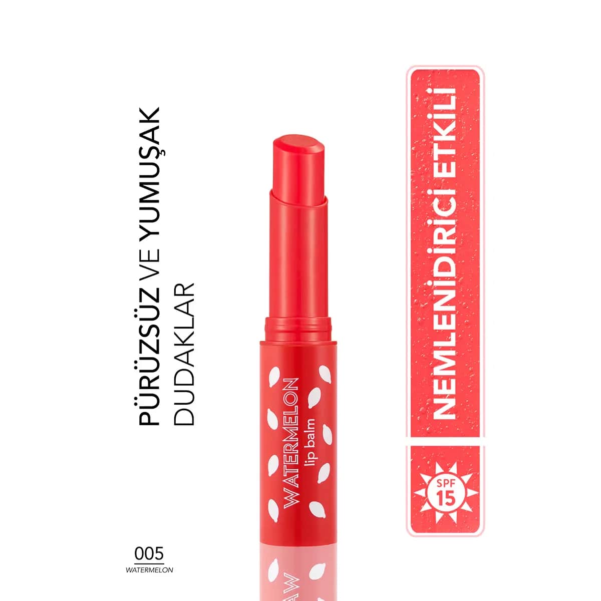 Flormar Lip Balm Fruit Scented And Coloring Lip Moisturizer Watermelon