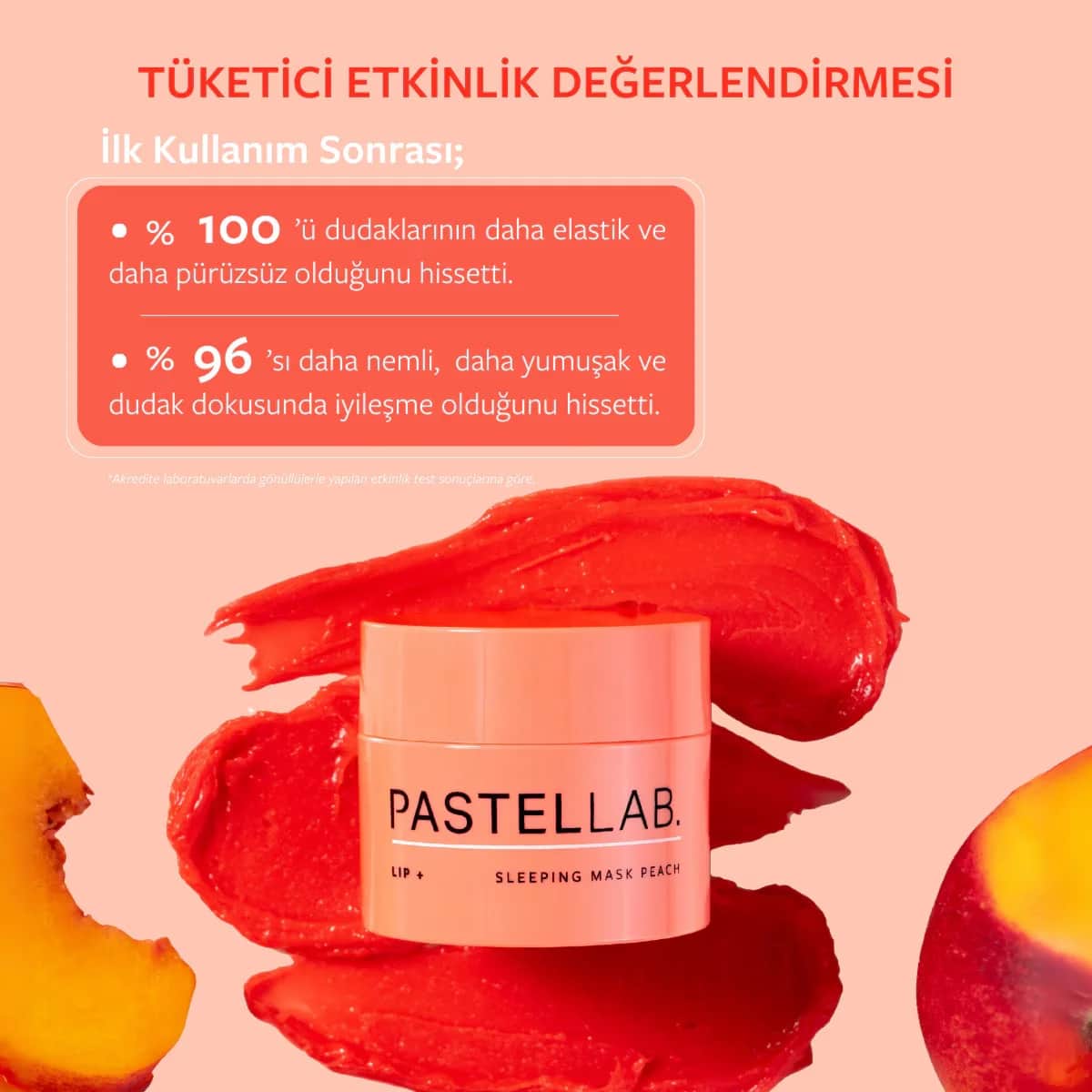 Pastellab. Lip Sleeping Mask Lip Care Mask Peach