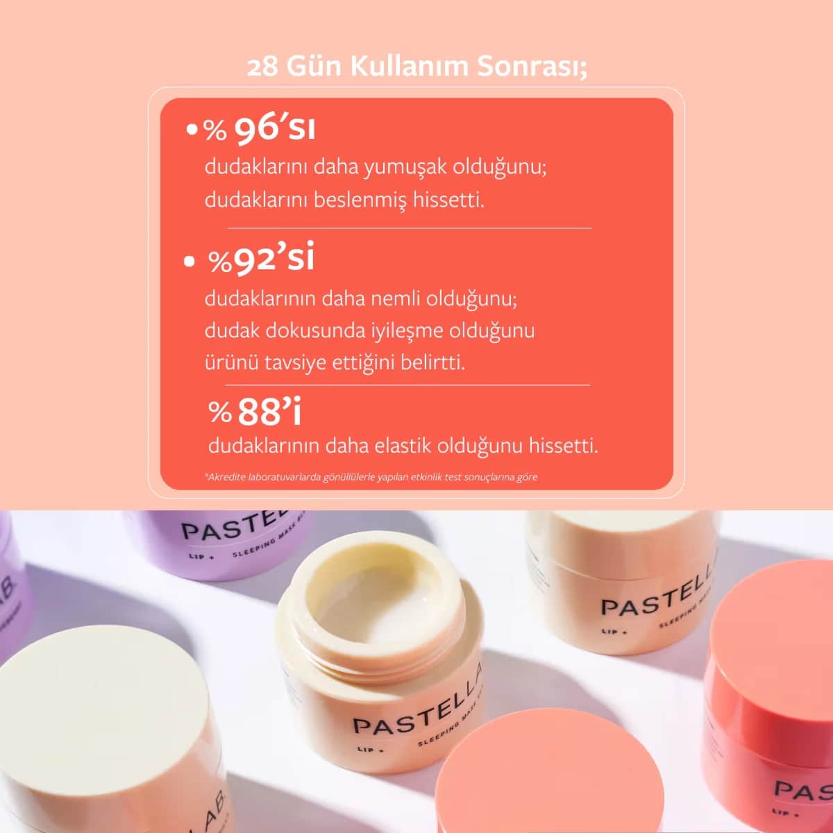 Pastellab. Lip Sleeping Mask Lip Care Mask Peach