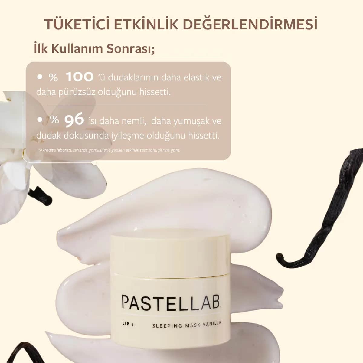 Pastellab. Lip Sleeping Mask Lip Care Mask Vanilla