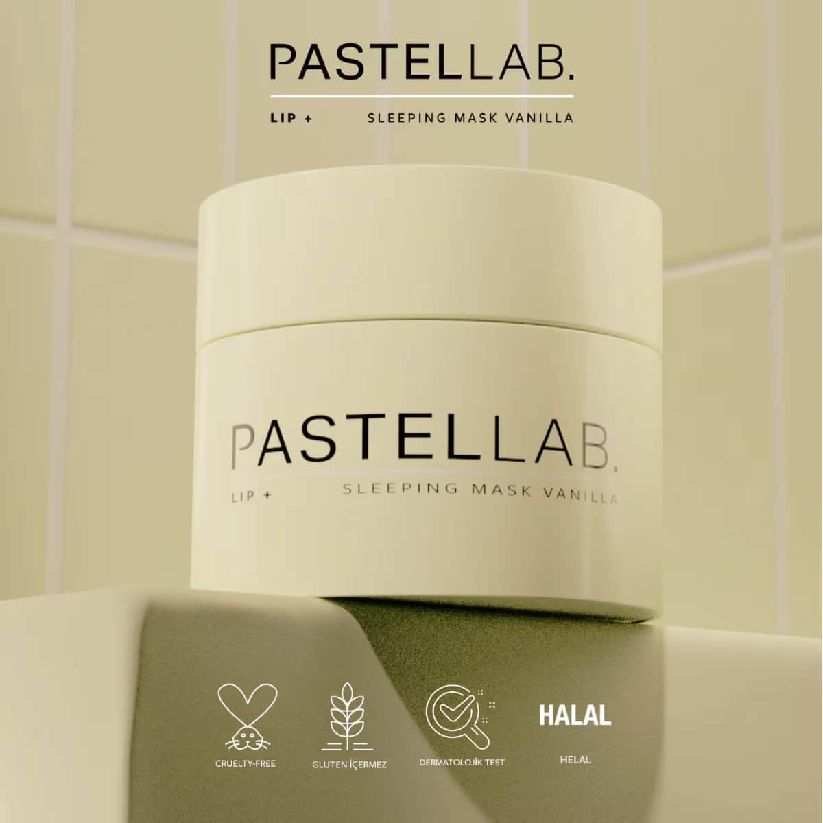 Pastellab. Lip Sleeping Mask Lip Care Mask Vanilla