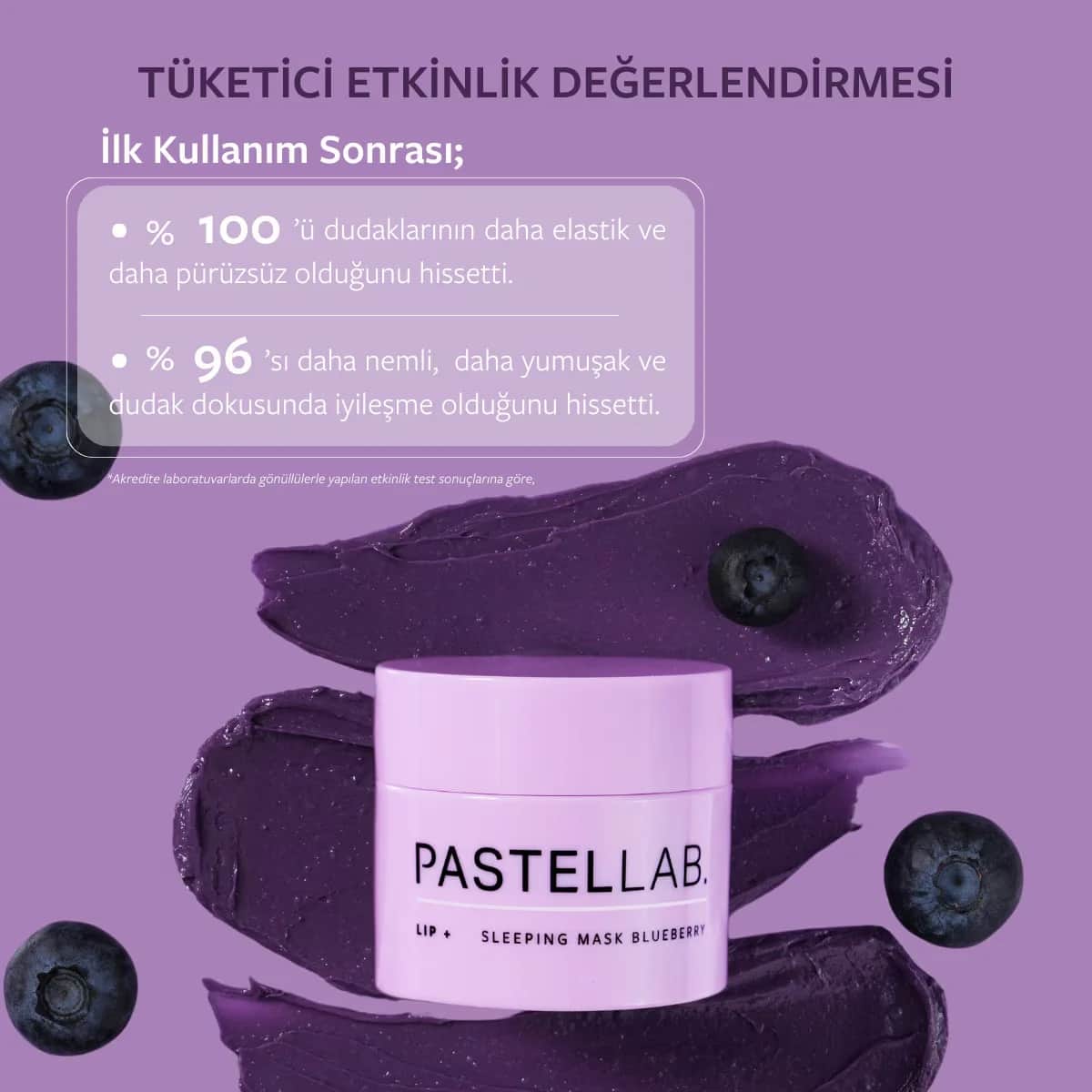 Pastellab. Lip Sleeping Mask Lip Care Mask Blueberry