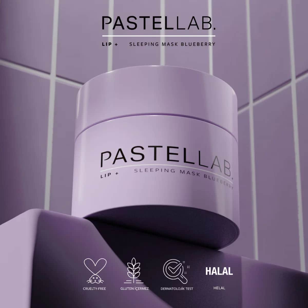 Pastellab. Lip Sleeping Mask Lip Care Mask Blueberry
