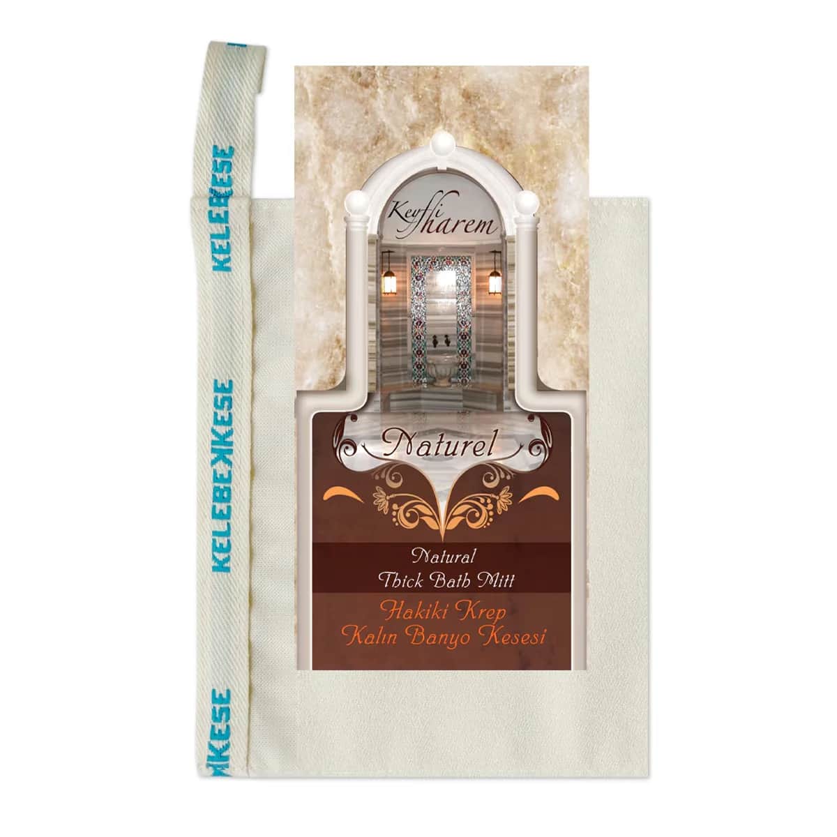 Kelebek Harem Crepe Thick Natural Glove