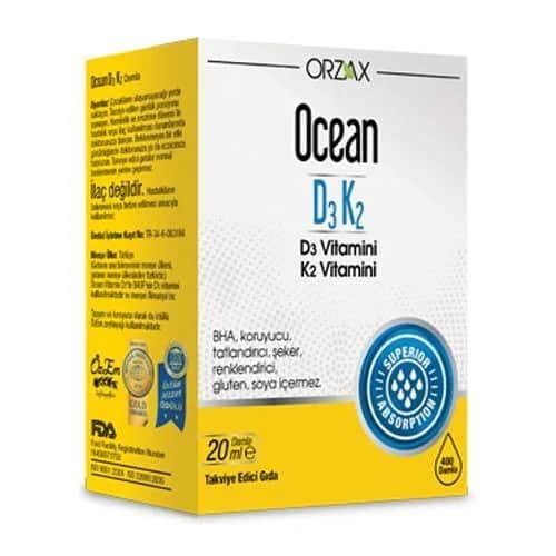 Orzax Ocean D3 k2 vitamin Drops 20 ml