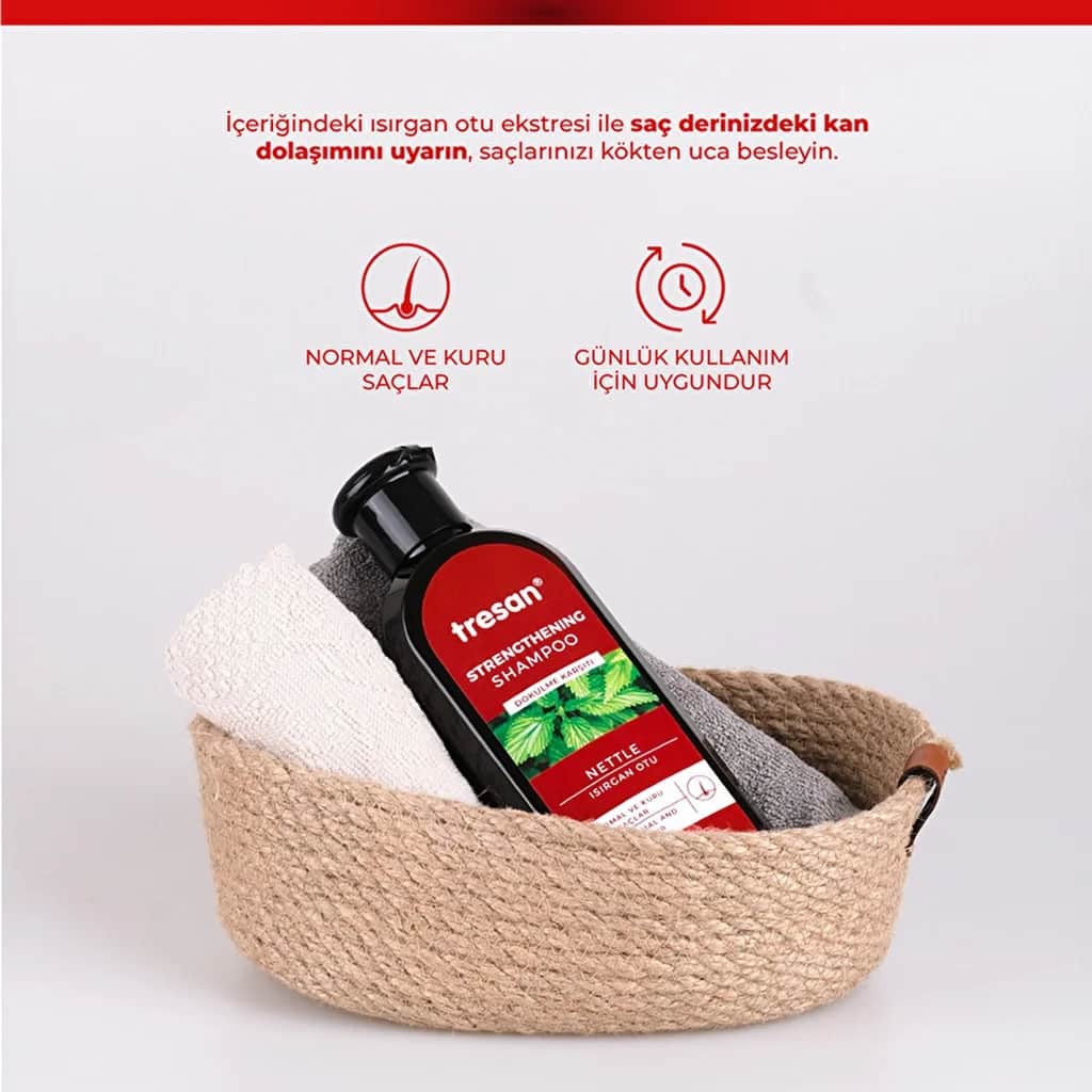 Tresan Nettle Strengthening Care Shampoo For Normal And Dry Hair 300 ml
