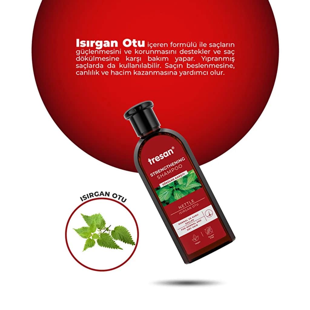 Tresan Nettle Strengthening Care Shampoo For Normal And Dry Hair 300 ml