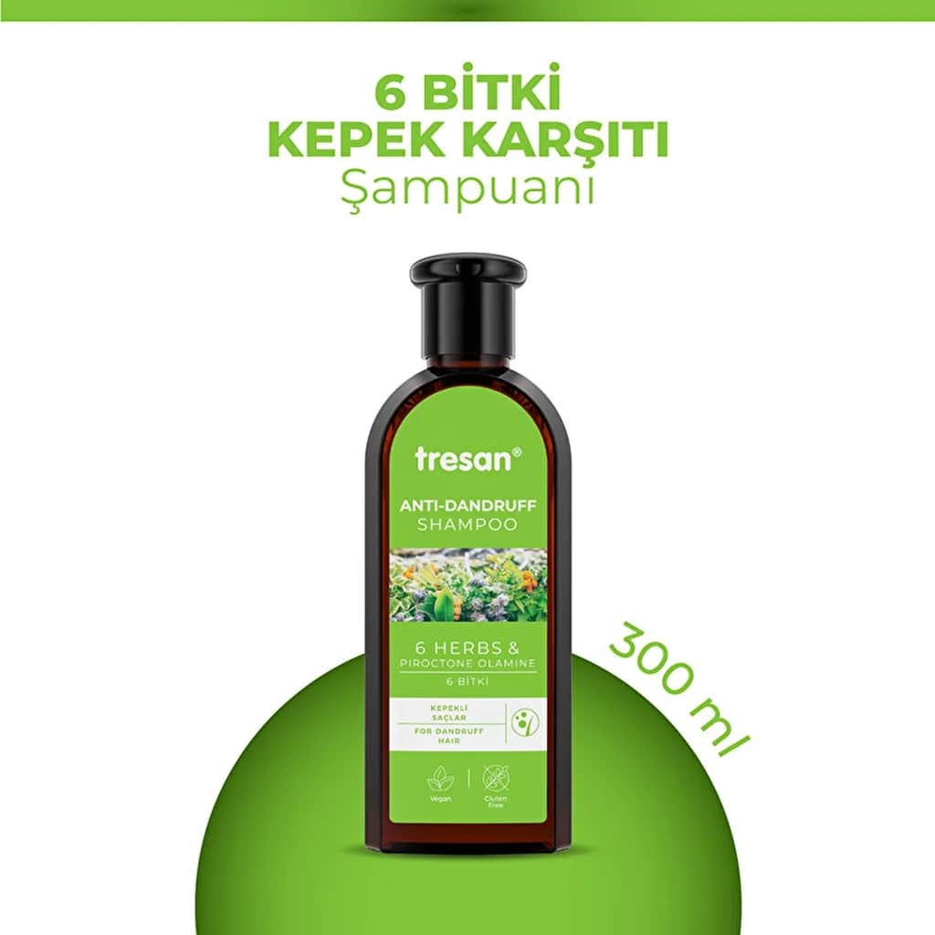 Tresan 6 plants Anti-dandruff Shampoo 300 ml