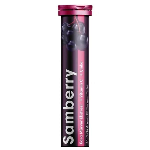 Sunlife Samberry Elderberry Extract + Vitamin C + Zinc 20 tablets