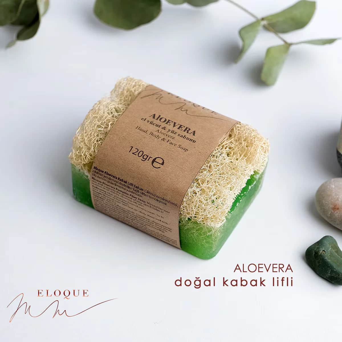 Sincere Pumpkin Fiber Soap Aloevera 120 gr