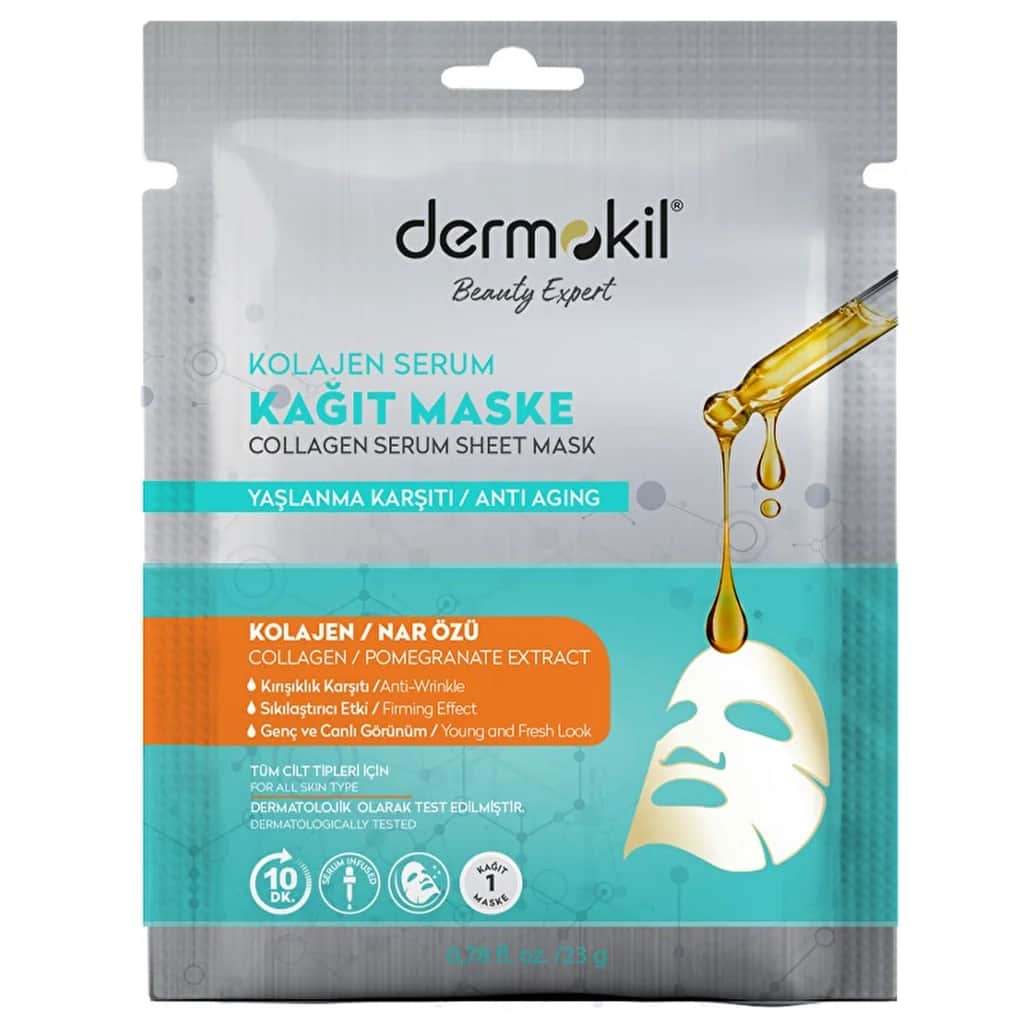 Dermokil Clay And Collagen Serum Paper Mask 23 g