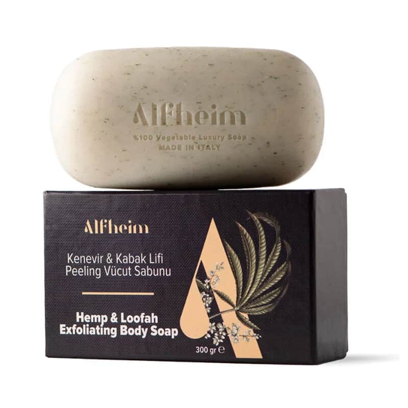 Alfheim Hemp And Pumpkin Fiber Exfoliating Body Soap 300 gr