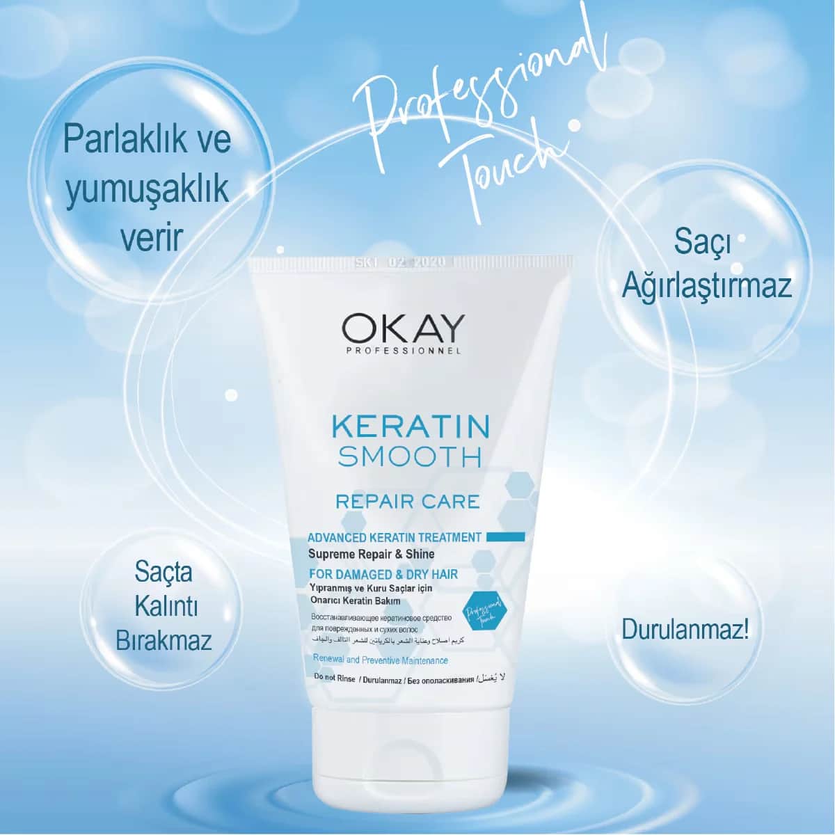 Okay Professionnel Keratin Smooth Repair Care Cream 100 ml