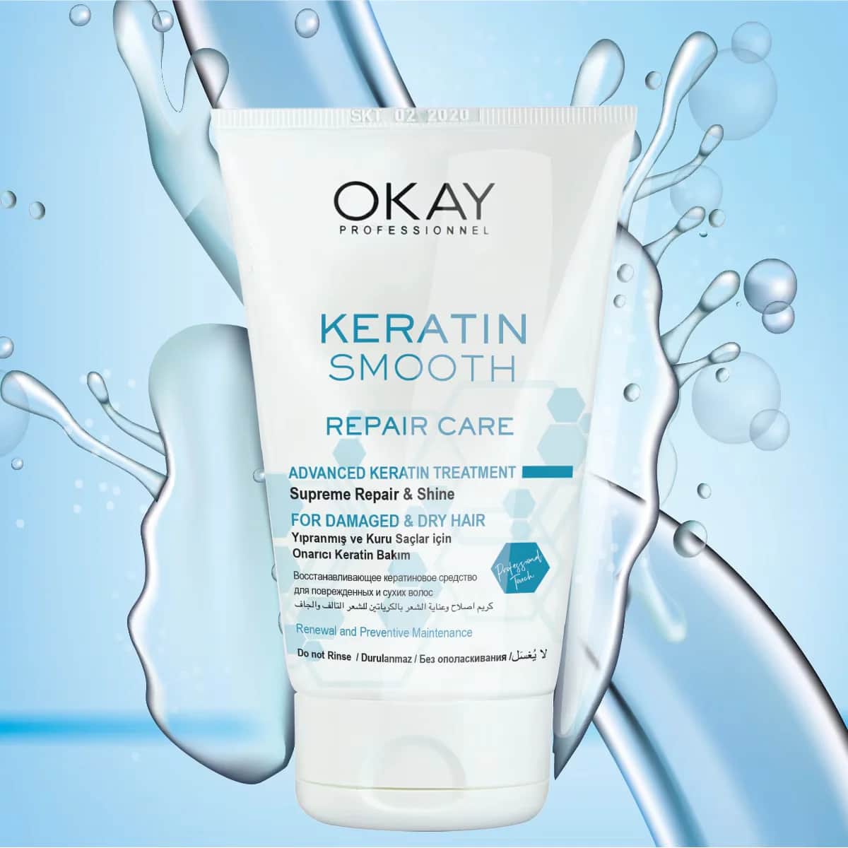 Okay Professionnel Keratin Smooth Repair Care Cream 100 ml