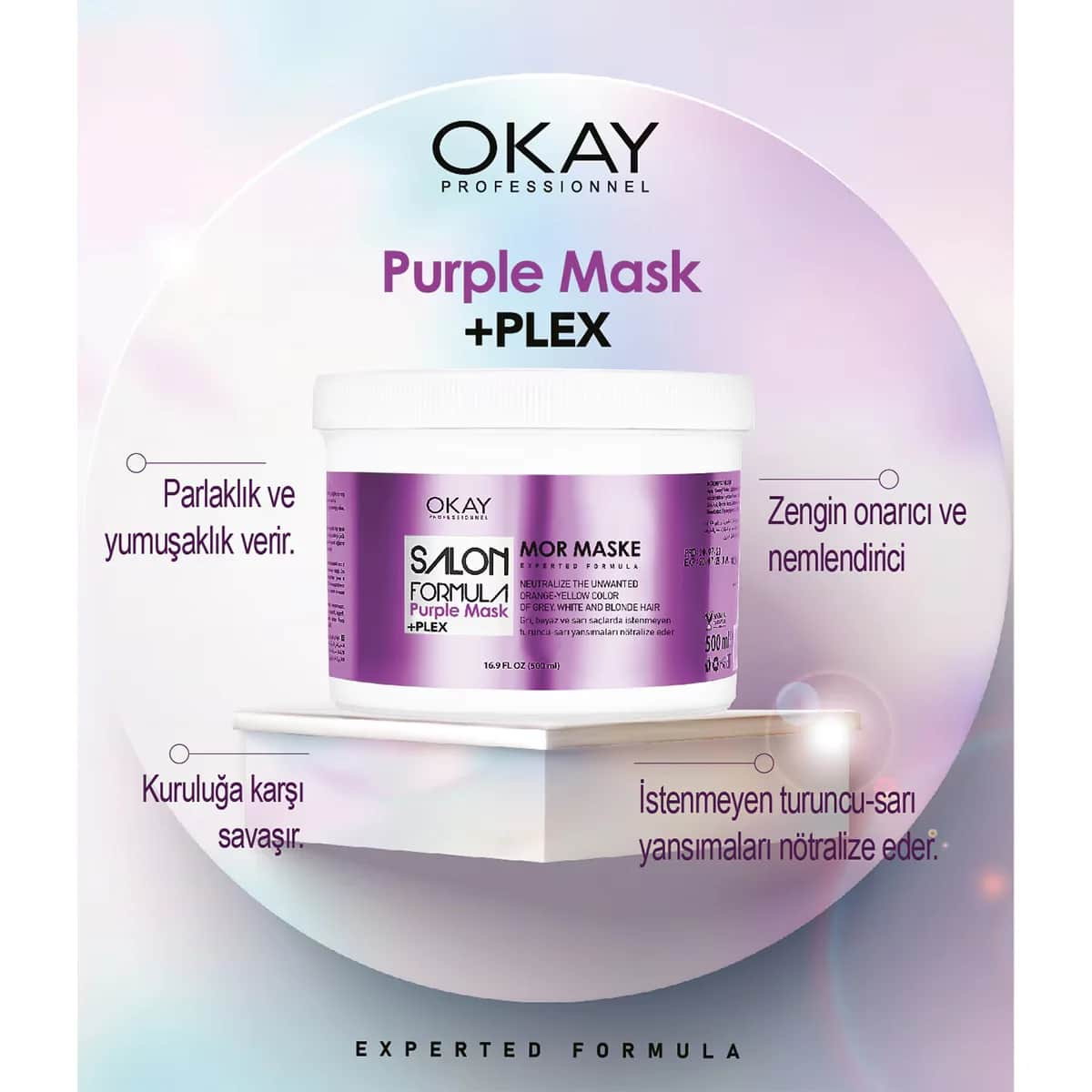 Okay Salon Formula Hair Mask Purple 500 ml