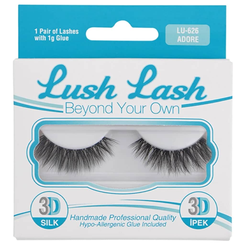 Lush Lash 3 D Silk False Eyelashes Adore