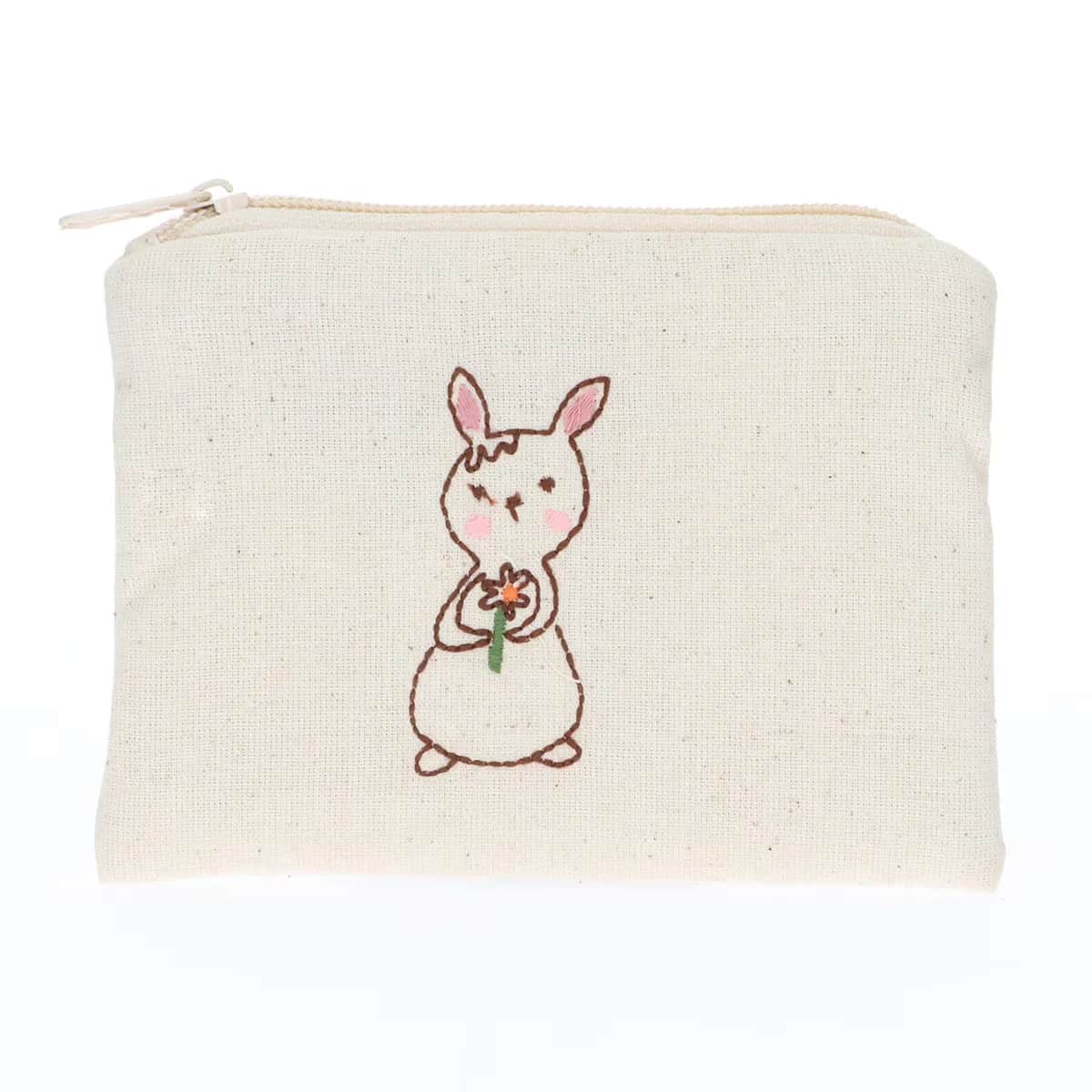 Kedv Rabbit Embroidered Wallet