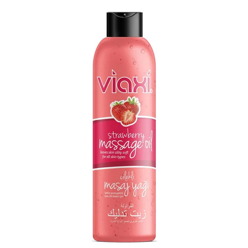 Viaxi Strawberry Flavored Massage Oil 177 ml