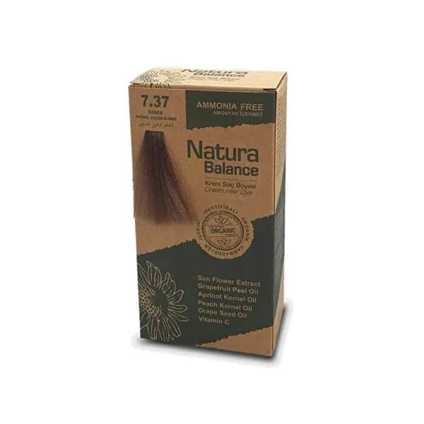 Natura Balance Cream Hair Dye Almond 7.37 1 pcs