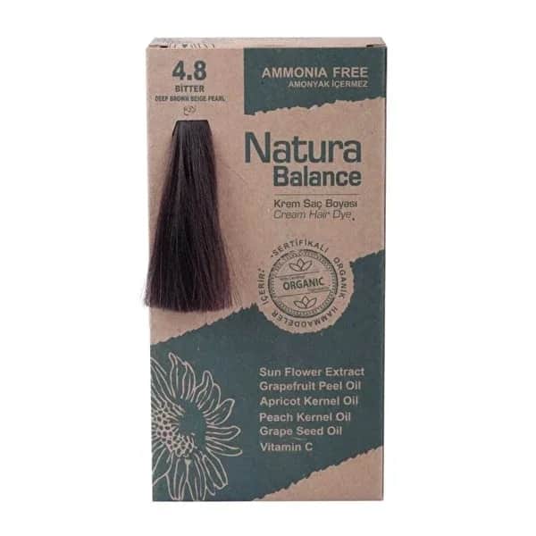 Natura Balance Cream Hair Dye Bitter 4.8 1 pcs