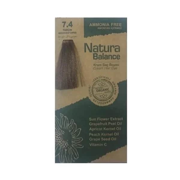 Natura Balance Cream Hair Dye Cinnamon 7.4 1 pcs