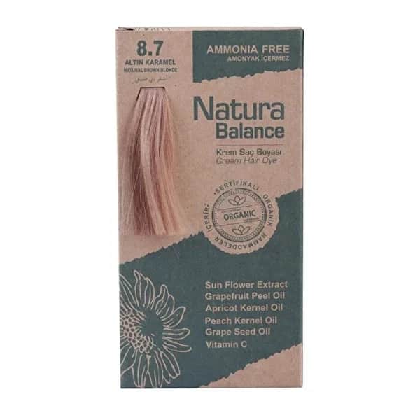 Natura Balance Cream Hair Dye Golden Caramel 8.7 1 pcs