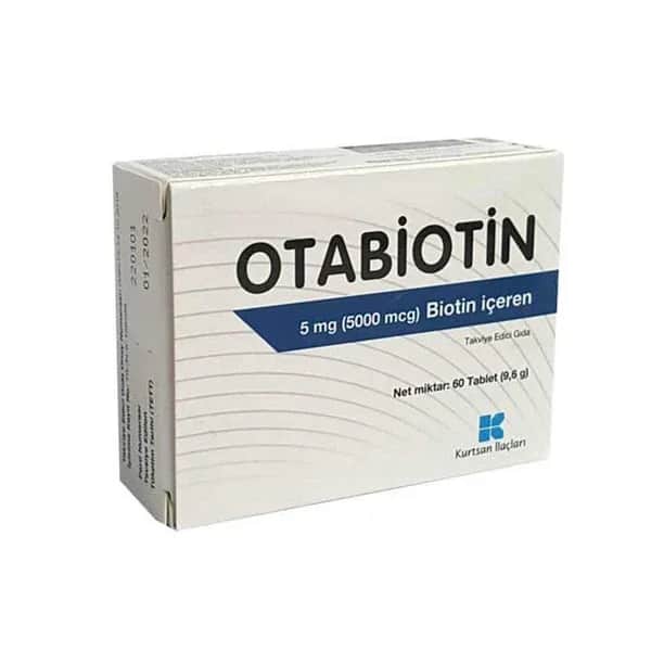 Otabiotin 5 mg Biotin 60 tablets
