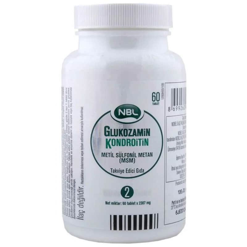 Nbl Glucosamine Chondroitin Msm 60 tablets