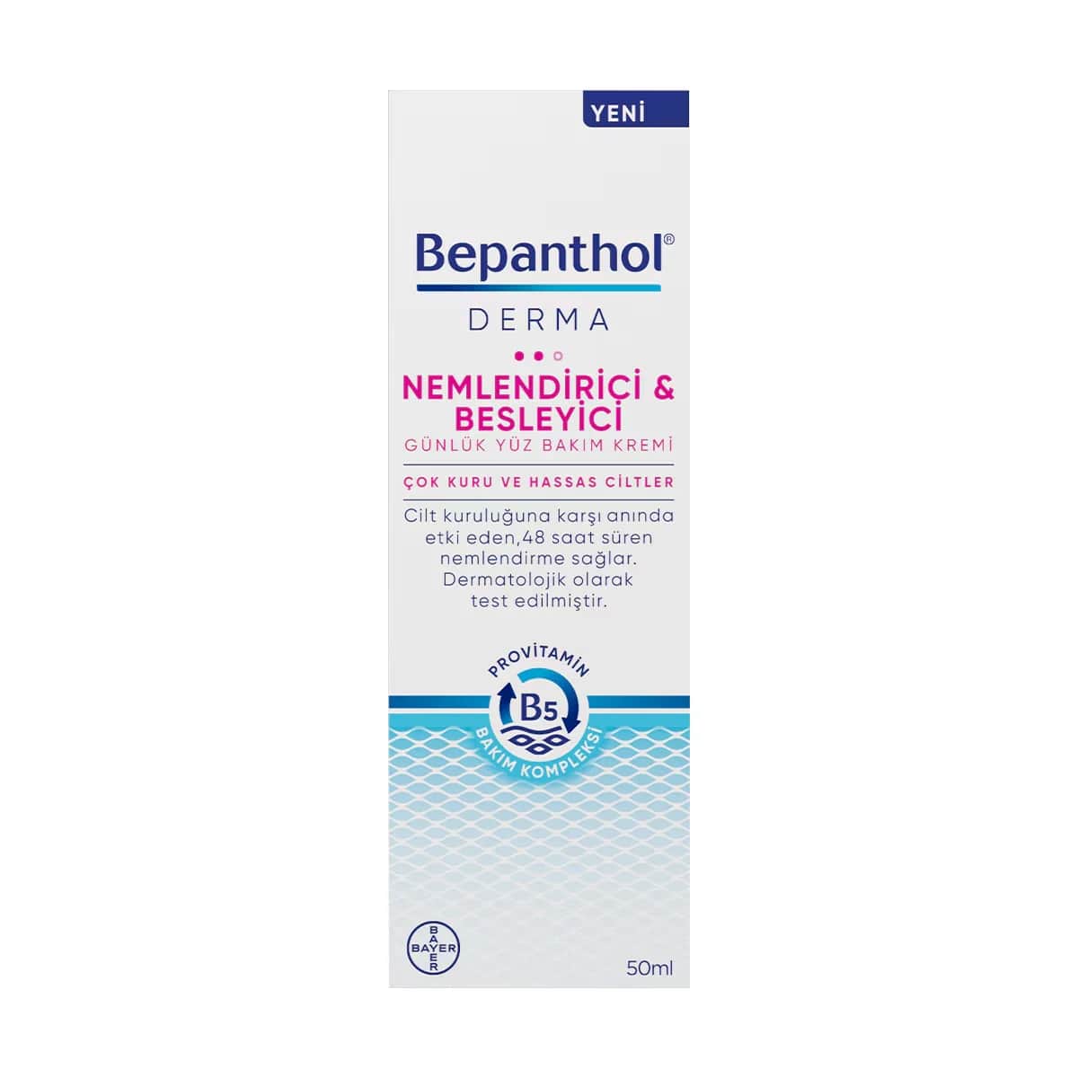 Bepanthol Derma Moisturizing And Nourishing Daily Face Care Cream 50 ml