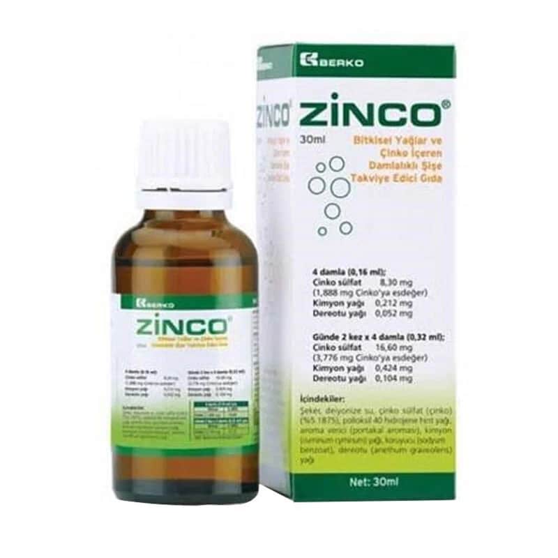 Zinco Vegetable Oils And Zinc-containing Food Supplement 30 ml