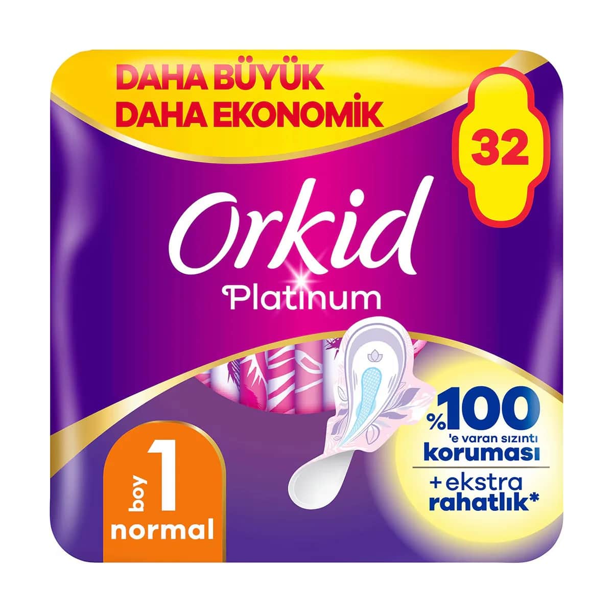 Orkid Platinum Normal (size 1) Sanitary Pad 32 pcs