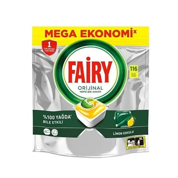 Fairy All-in-One Dishwasher Detergent Capsules, 16 Count