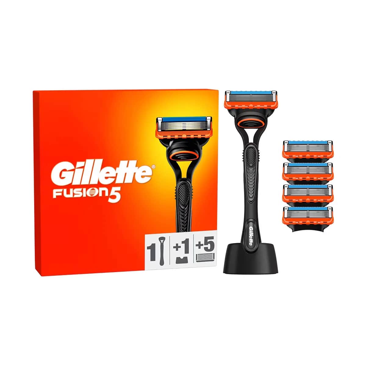Gillette Fusion5 razor + Spare Blade Set