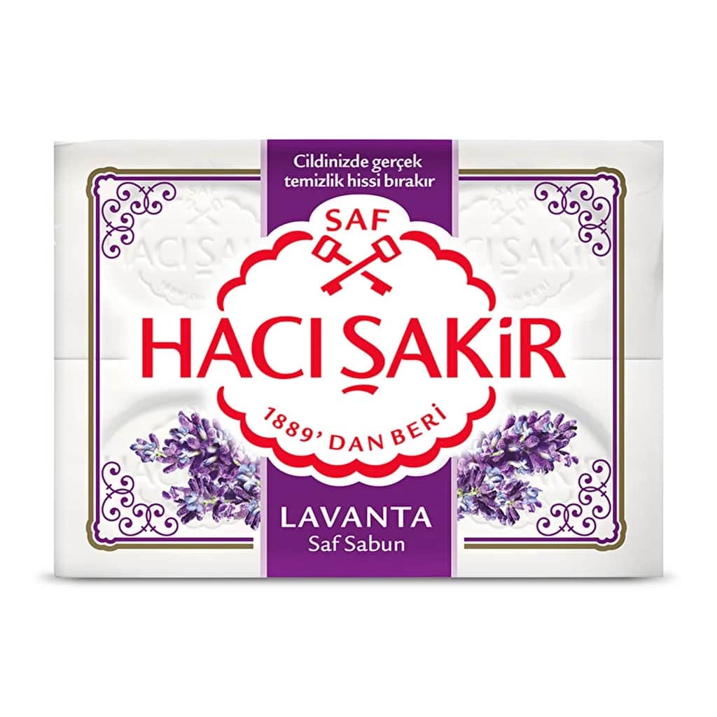 Hacı Şakir Solid Soap Lavender 4 pcs