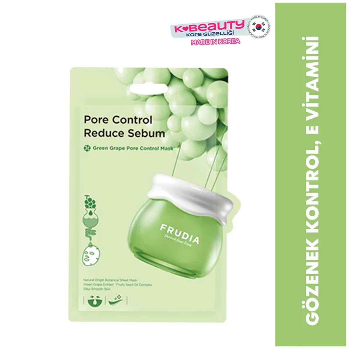 Frudia Green Grape Pore Control Mask - Tightens and Refreshes