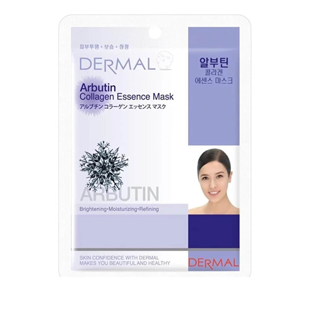 Dermal Whitening Moisturizing And Purifying Arbutin Collagen Mask 23 gr