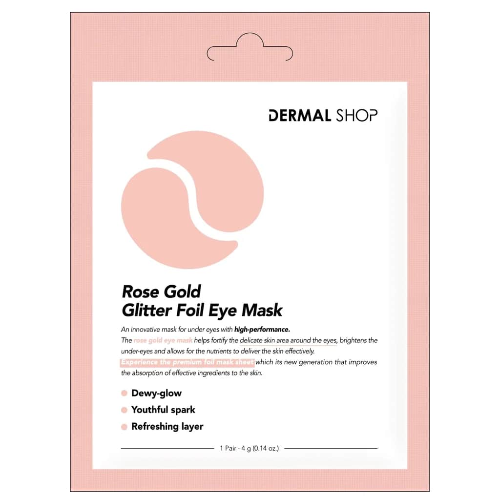 Dermal Rose Gold Flash Foil Eye Mask 4 gr