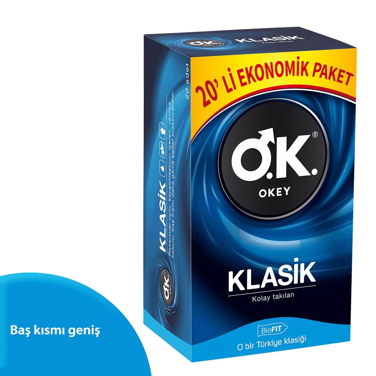 Okey Classic Condoms 20 pack
