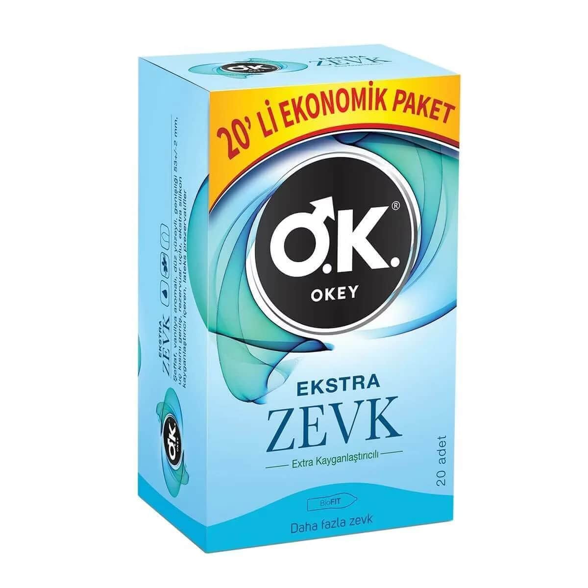 Okey Extra Pleasure Condoms 20 pcs