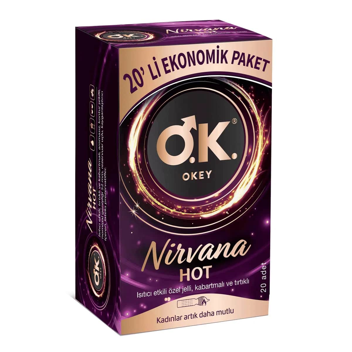 Okey Nirvana Hot Condom 20 pcs