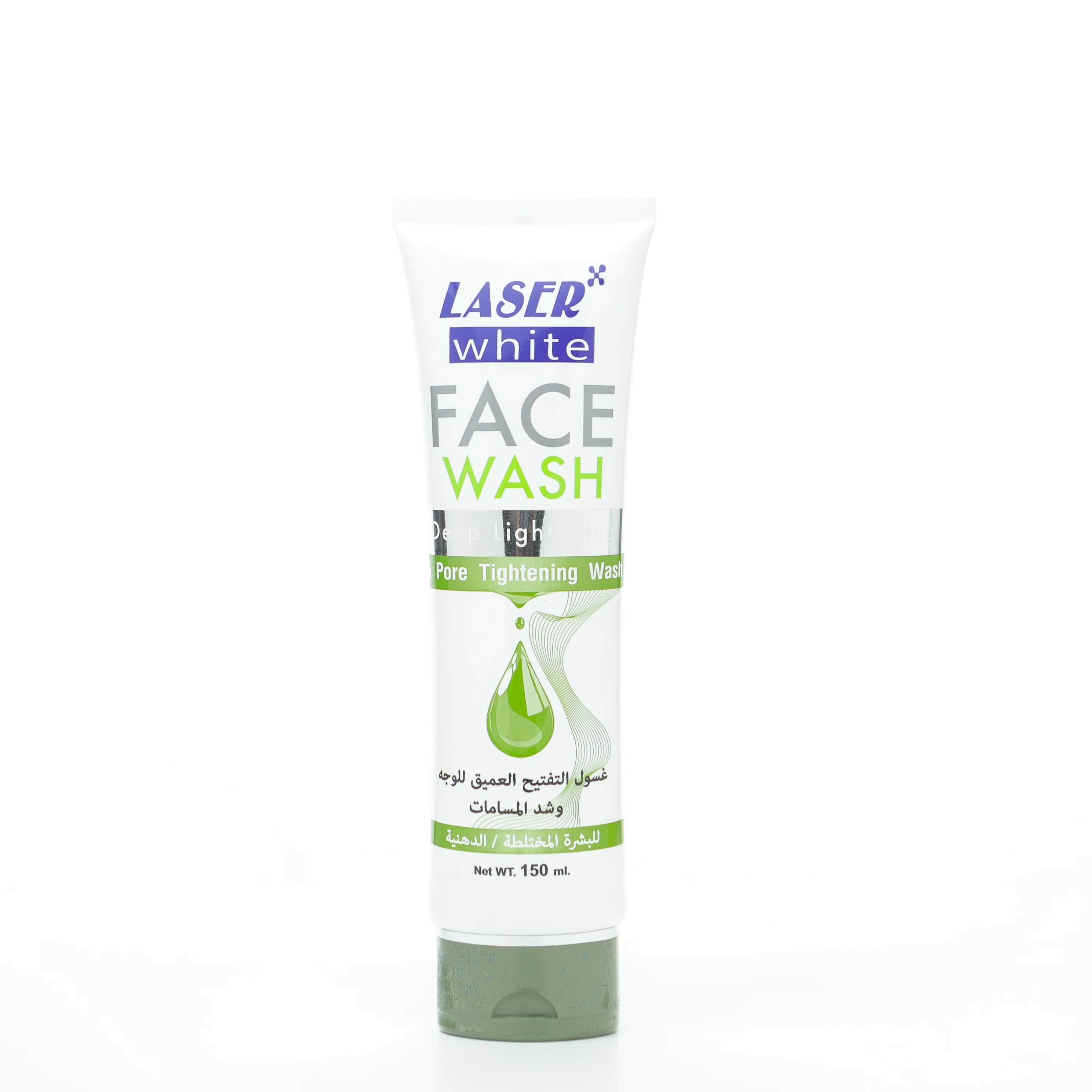 Deep Whitening Facial Cleanser and Pore Tightening by Laser White for Oily and Combination Skin 150 ml