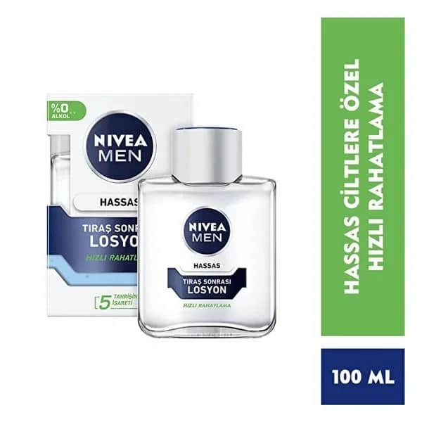 Nivea Men Sensitive Skin Lotion 100ml - Soothes &amp; Hydrates