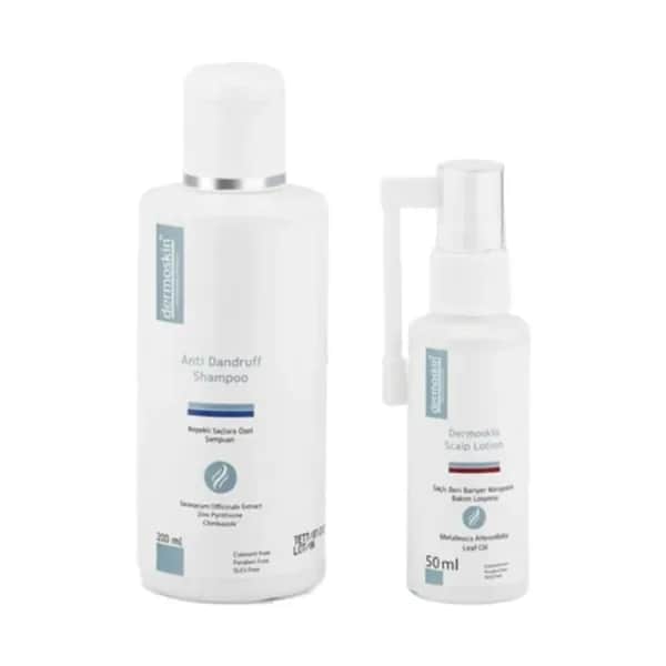 Dermoskin Шампунь от перхоти + Лосьон для кожи головы - 2