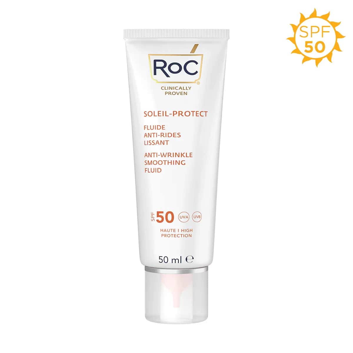Рок Солнцезащитный крем для лица против морщин SPF 50+ 50 мл