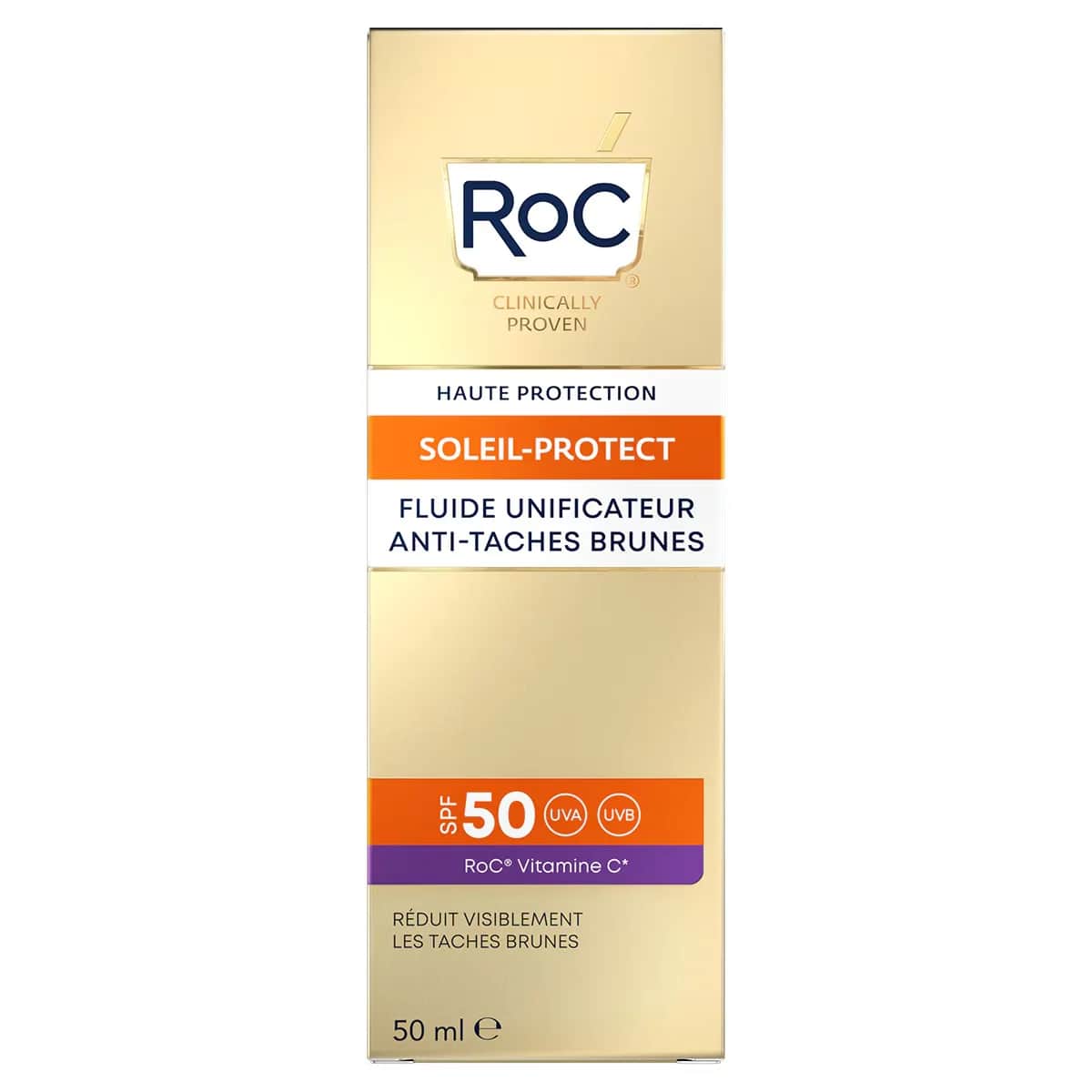 Солнцезащитный крем для лица Roc против пигментации SPF 50+ 50 мл